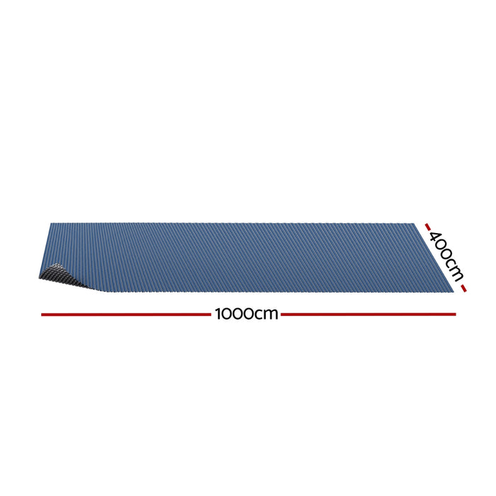 Pool Cover 10X4M 600 Micron Swimming Pool Solar Blanket Blue Black
