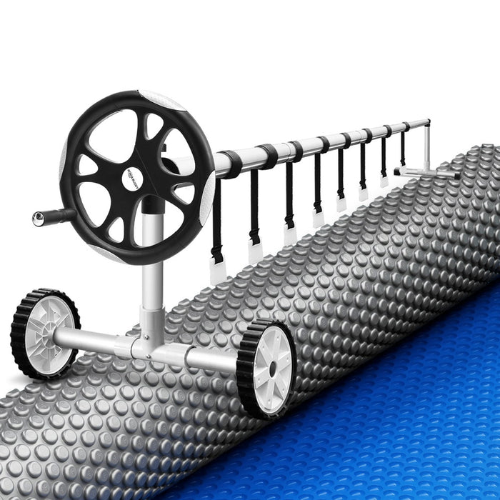 Pool Cover 600 Micron Solar Heat Blanket Ldpe 10.5X4.2M W/ 5.55M Roller