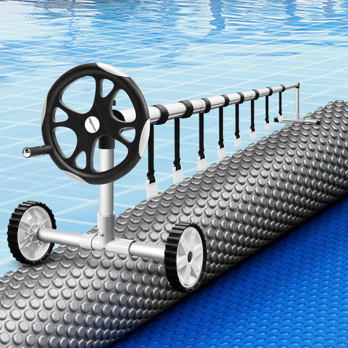 Pool Cover 600 Micron Solar Heat Blanket Ldpe 10.5X4.2M W/ 5.55M Roller