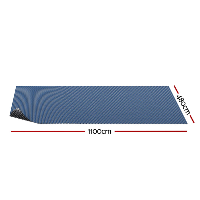 Pool Cover 600 Micron 11X4.8M Swimming Pool Solar Blanket Blue Black