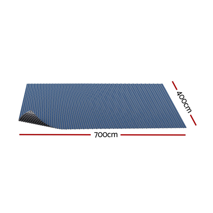 Pool Cover 600 Micron 7X4M Swimming Pool Solar Blanket Blue Black