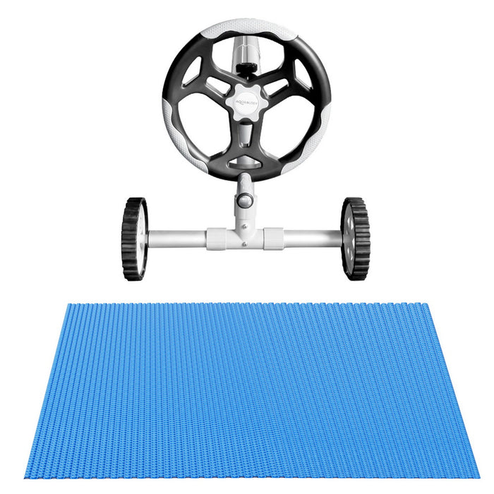 Pool Cover 600 Micron Heat Solar Blanket 9.5X5M W/ 5.55M Roller