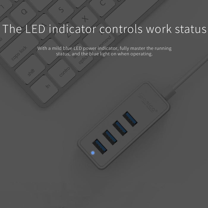 4-Port Usb 3.0 Desktop Hub With Micro Usb Cable