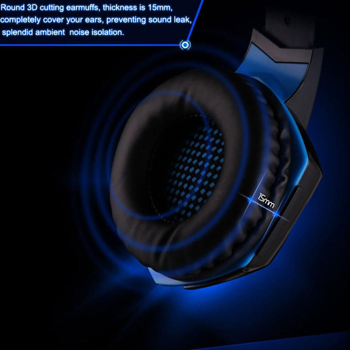 Over-Ear Gaming Headset With Mic Led Light And Stereo Bass For Pc Gamer