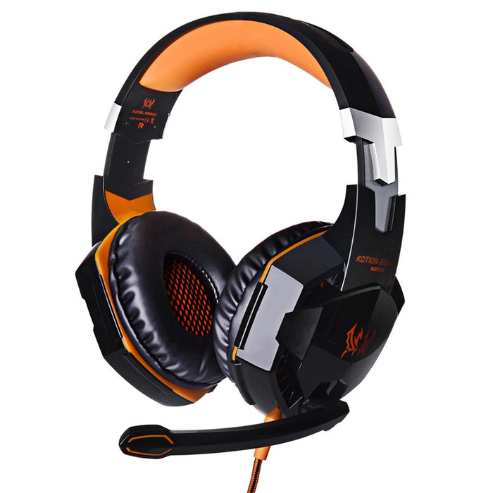 Over-Ear Gaming Headset With Mic Led Light And Stereo Bass For Pc Gamer