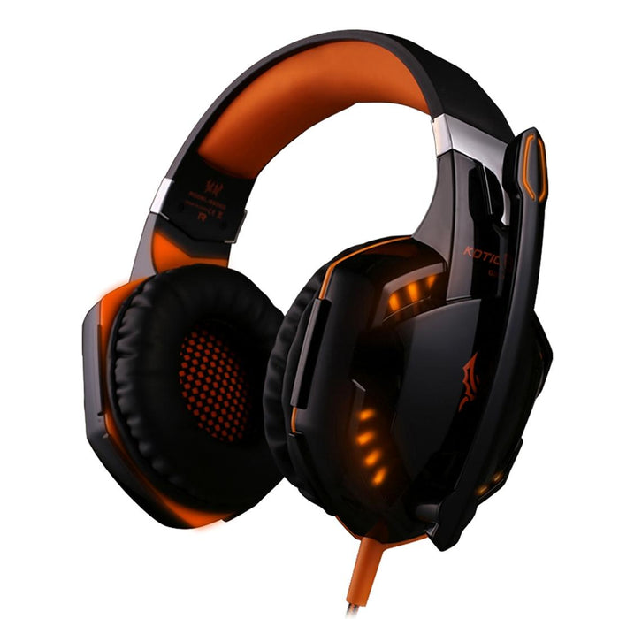 Over-Ear Gaming Headset With Mic Led Light And Stereo Bass For Pc Gamer