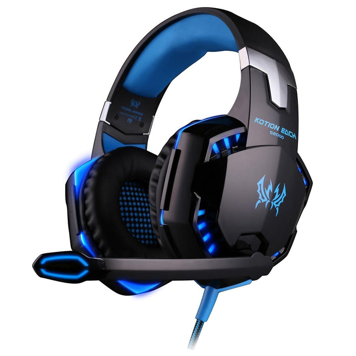 Over-Ear Gaming Headset With Mic Led Light And Stereo Bass For Pc Gamer