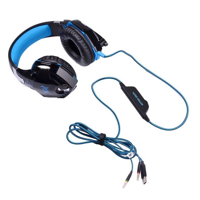 Over-Ear Gaming Headset With Mic Led Light And Stereo Bass For Pc Gamer