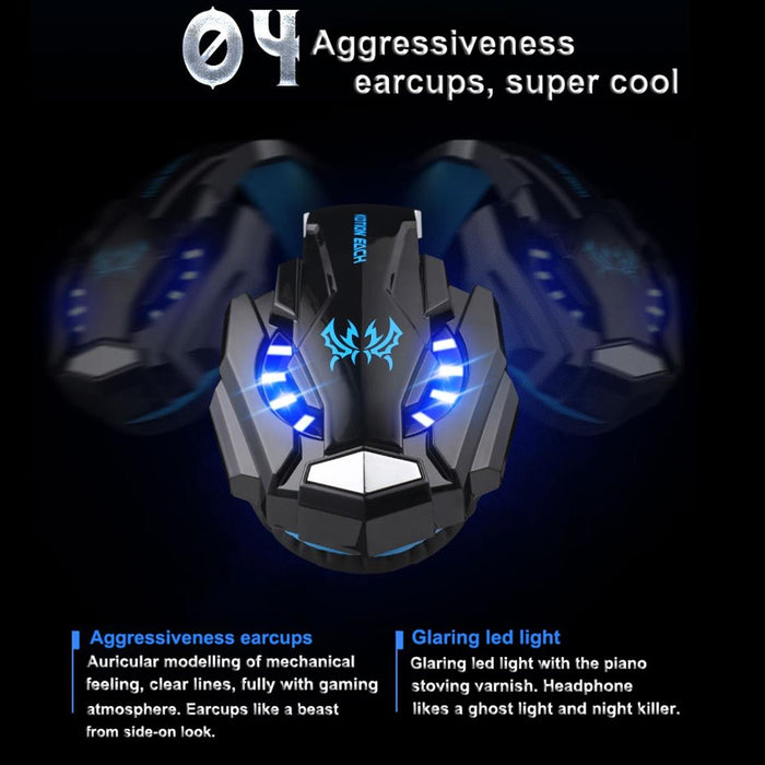 3.5Mm Gaming Headset With Mic & Led For Laptop / Phone