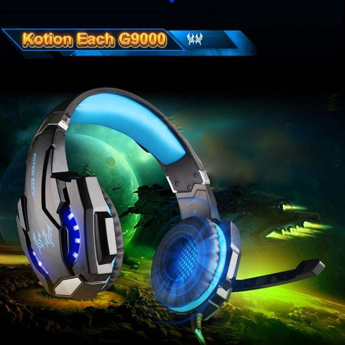 3.5Mm Gaming Headset With Mic & Led For Laptop / Phone