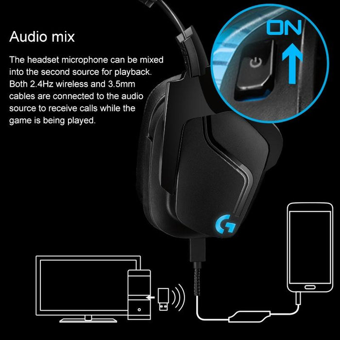 Wireless Dual-Mode Gaming Headset With Noise Reduction