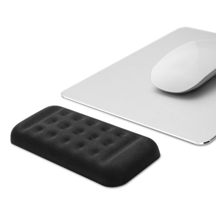 Memory Foam Wrist Rest & Mouse Pad Single Hand Black