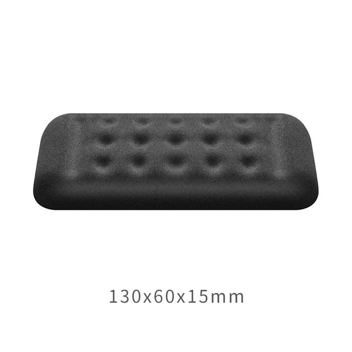Memory Foam Wrist Rest & Mouse Pad Single Hand Black