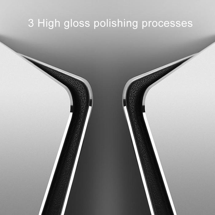 Double Sided Non Slip Aluminum Mouse Pad Mini Size Silver