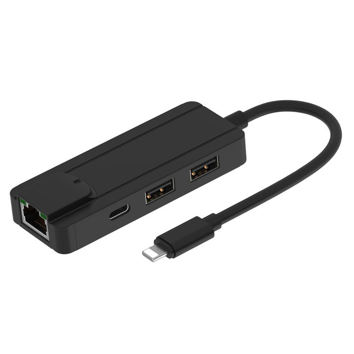 8Pin To Rj45 Usb 2.0 Hub Adapter