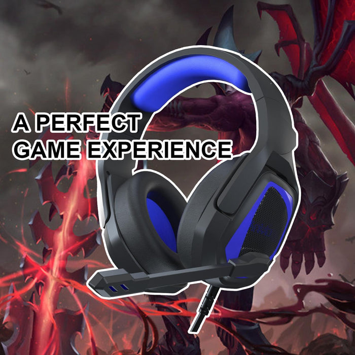 Retractable Mic Gaming Headset 3.5Mm Plug 2.2M Cable