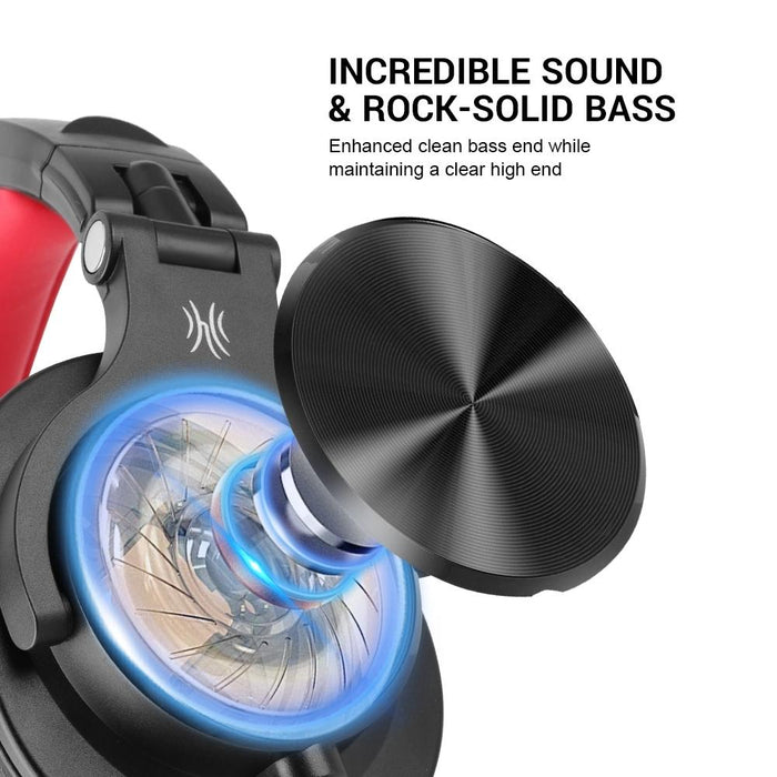 Head-Mounted Wired Headphone With Noise Reduction & Mic Black