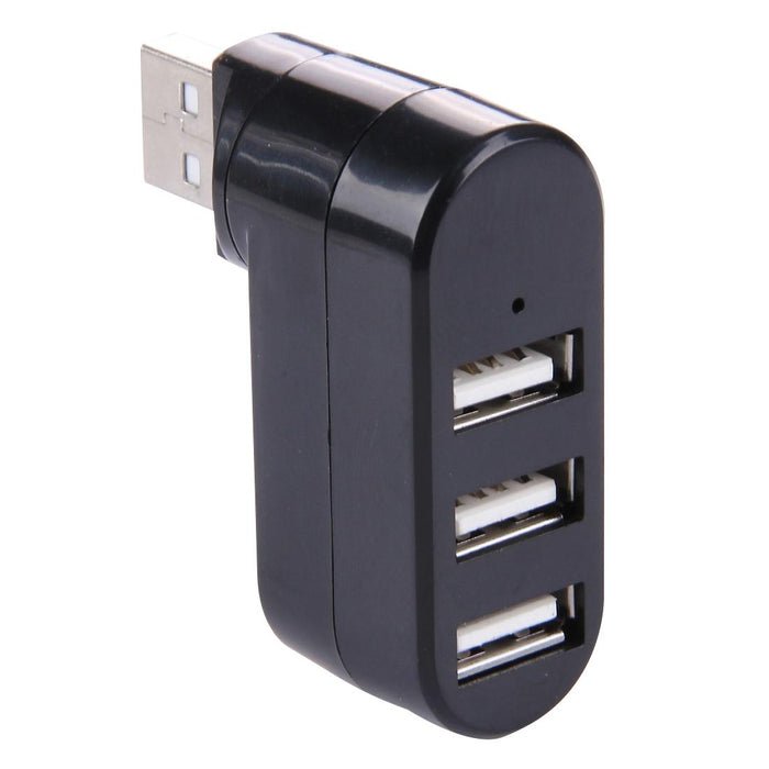 3-Port Usb 2.0 Hub With 180° Rotation