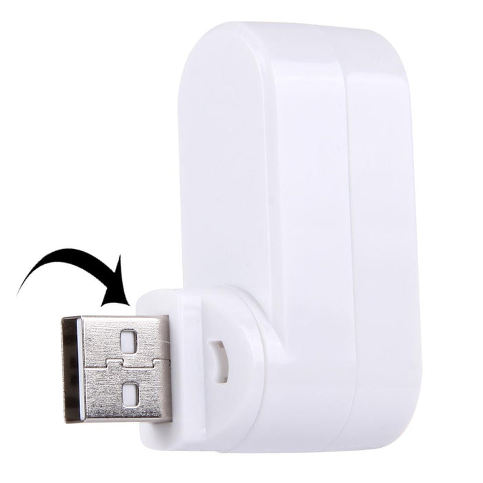3-Port Usb 2.0 Hub With 180° Rotation