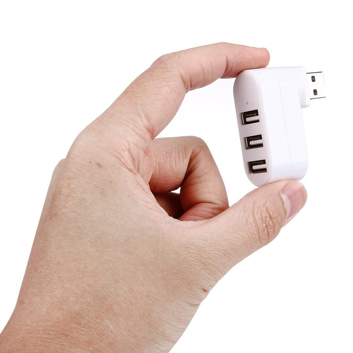 3-Port Usb 2.0 Hub With 180° Rotation