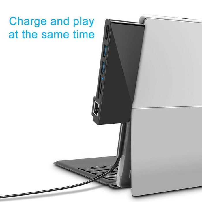 6-In-1 Rj45 / Usb 3.0 / Hdmi / Sd / Tf Hub For Surface Pro 4