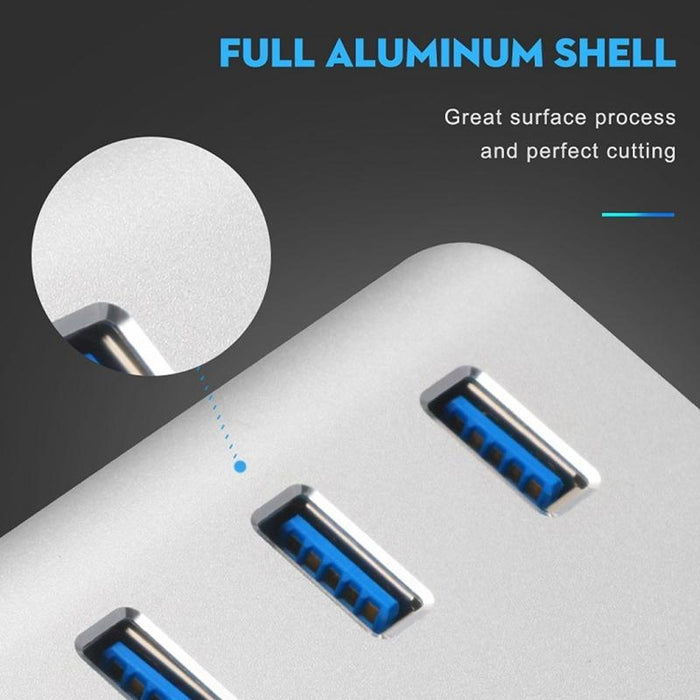 High Speed Usb 3.0 Splitter Hub Adapter White