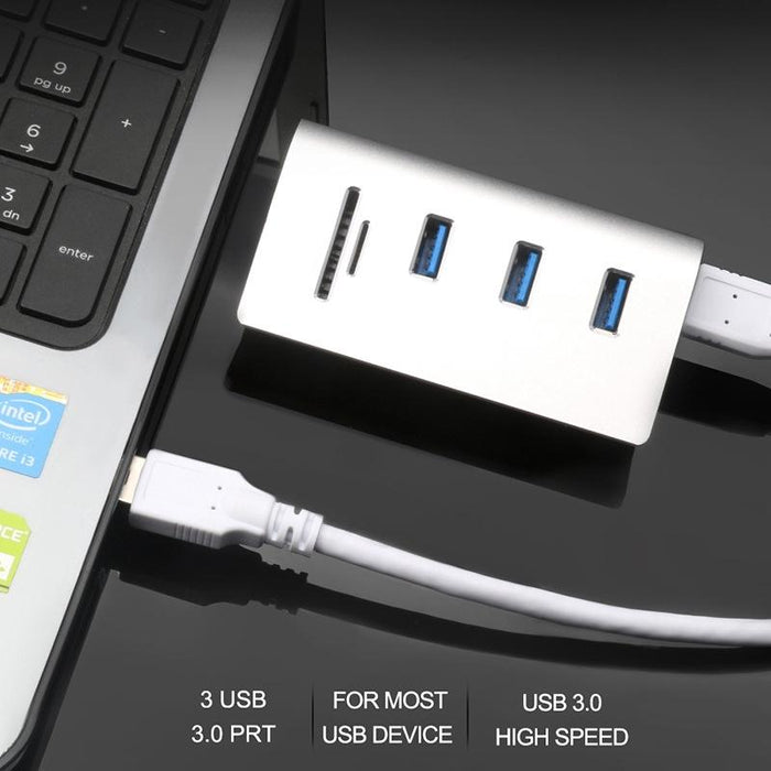 High Speed Usb 3.0 Splitter Hub Adapter White