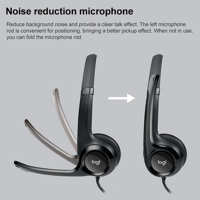Usb Wired Headset With Noise-Cancelling Mic