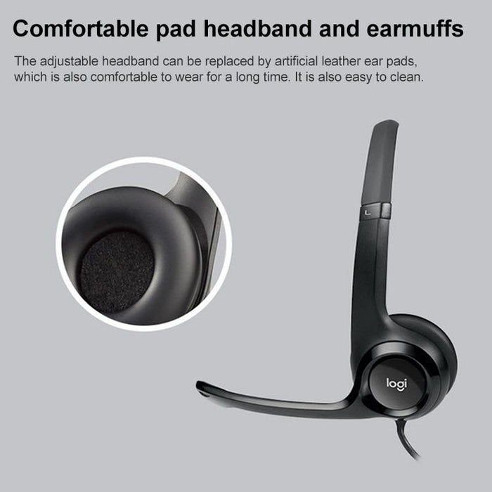 Usb Wired Headset With Noise-Cancelling Mic
