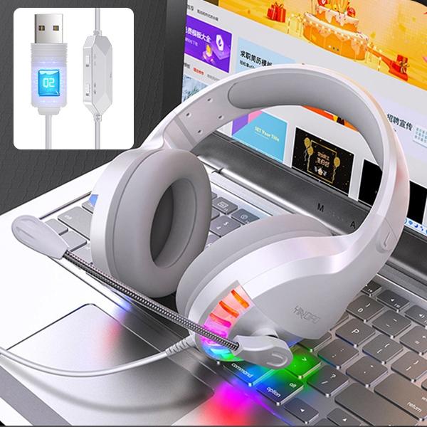 Usb Gaming Headset With Mic White