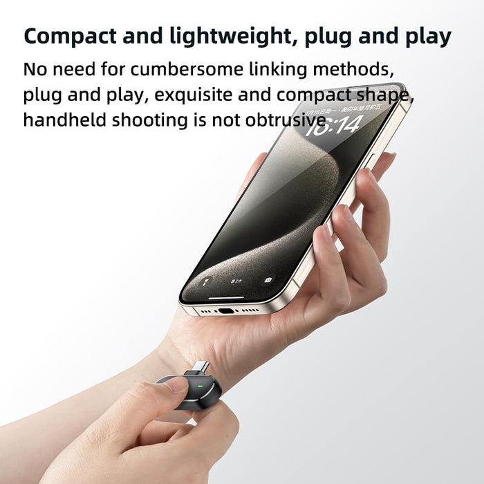 2-In-1 Wireless Lavalier Microphone With Charging Box