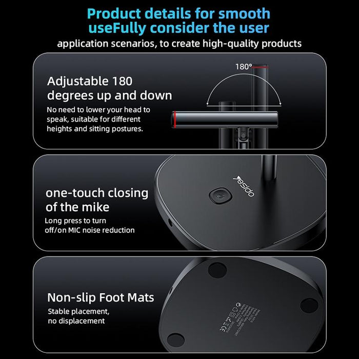 360° Omnidirectional Usb Desktop Microphone