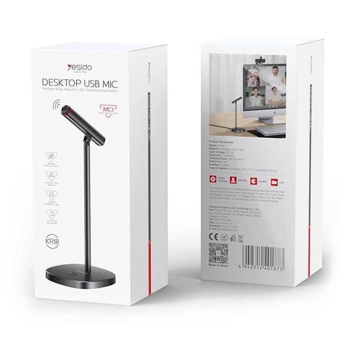 360° Omnidirectional Usb Desktop Microphone