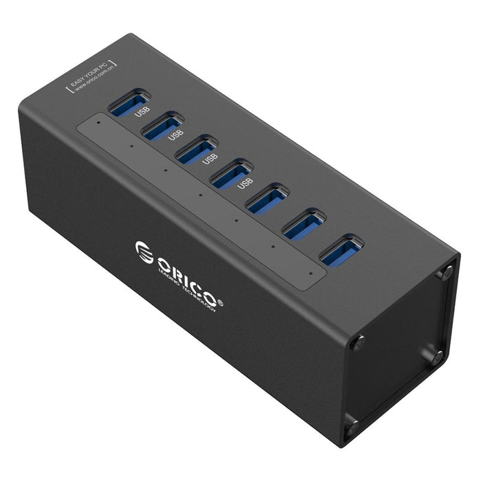 7-Port Aluminum Usb 3.0 Hub For Laptops