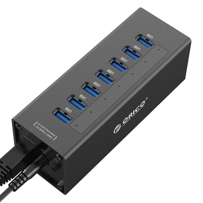 7-Port Aluminum Usb 3.0 Hub For Laptops