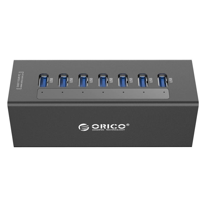 7-Port Aluminum Usb 3.0 Hub For Laptops