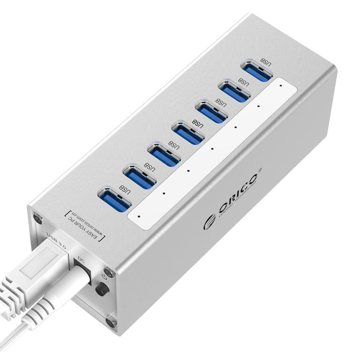 7-Port Aluminum Usb 3.0 Hub For Laptops