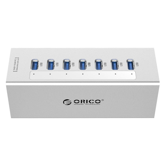 7-Port Aluminum Usb 3.0 Hub For Laptops