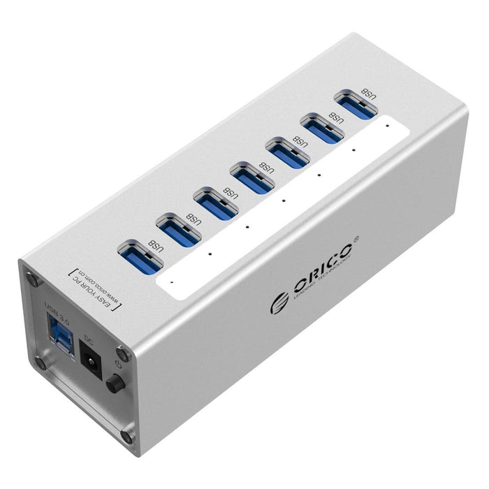7-Port Aluminum Usb 3.0 Hub For Laptops