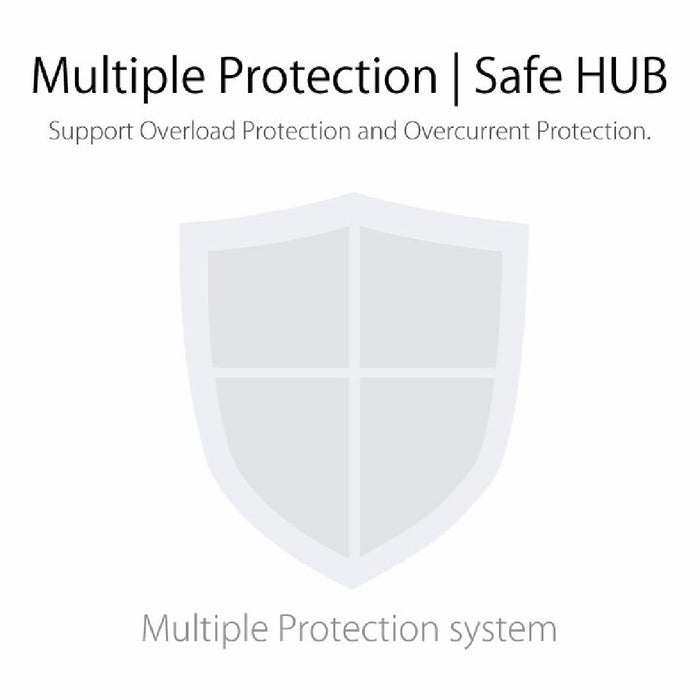 High Speed 7-Port Usb 3.0 Hub With Power Adapter