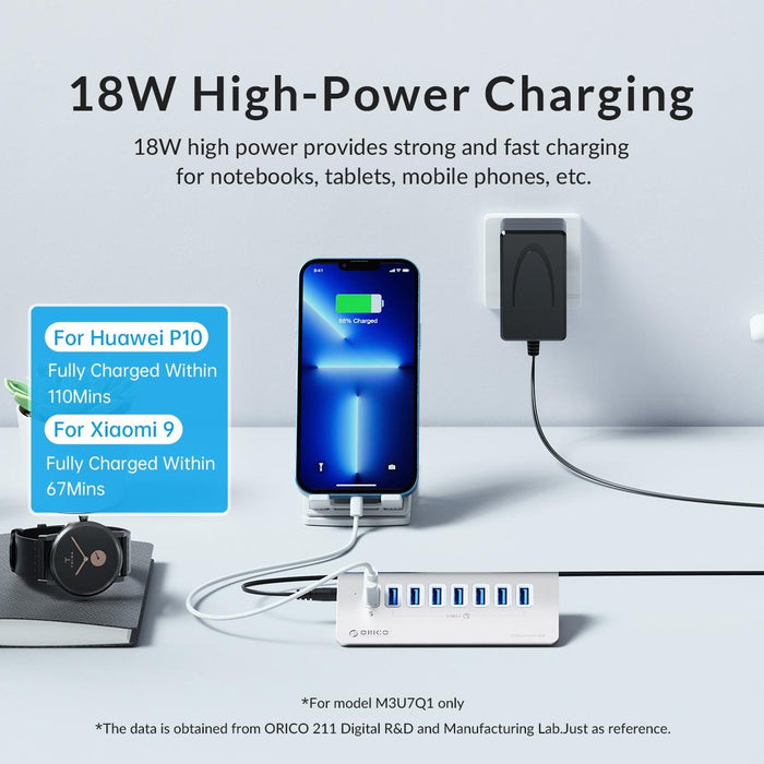 3-Port Usb 3.2 Hub With Card Reader Silver