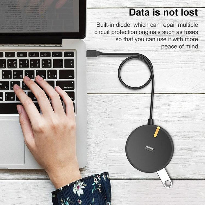 4-Port Usb 2.0 Circular Splitter Hub