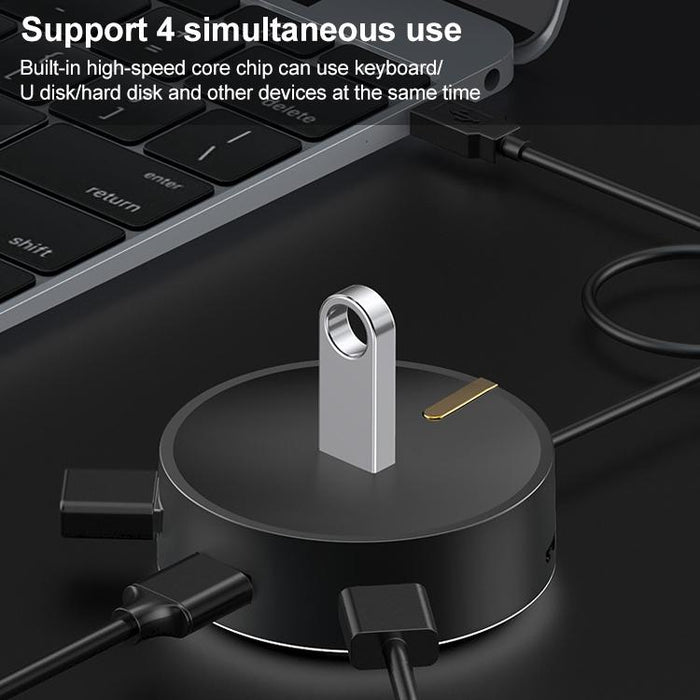4-Port Usb 2.0 Circular Splitter Hub