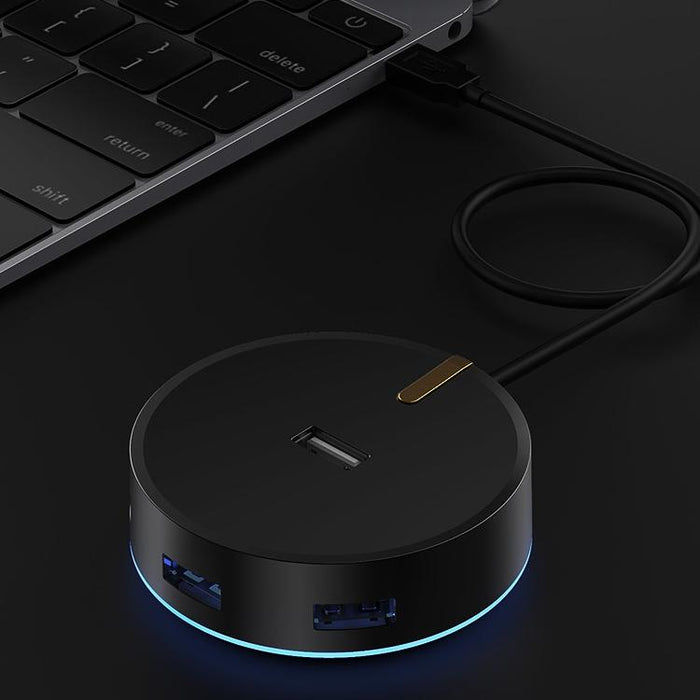 4-Port Usb 2.0 Circular Splitter Hub