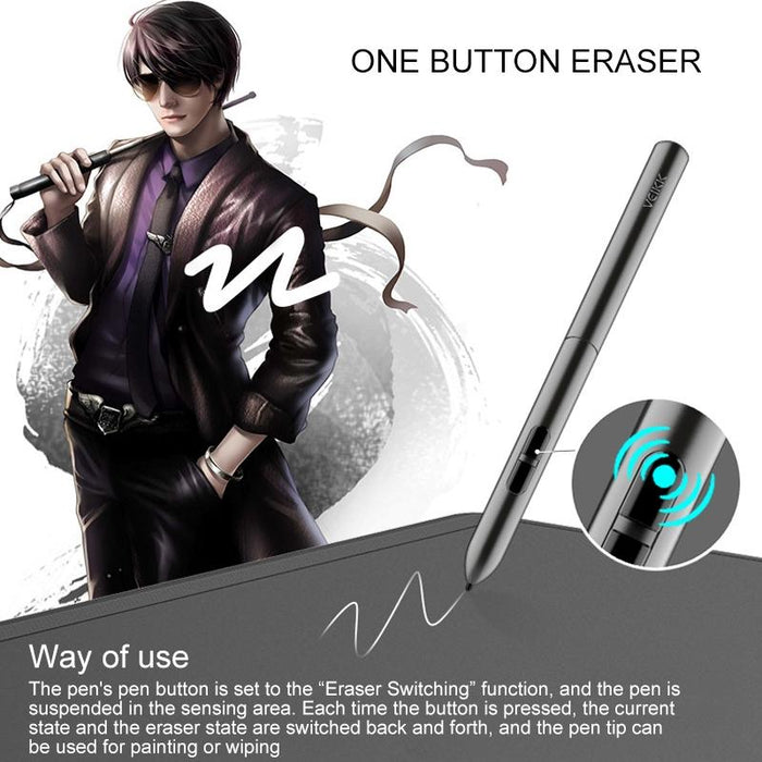 10X6 Inch Smart Touch Graphic Tablet With Type-C Interface