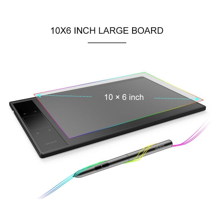 10X6 Inch Smart Touch Graphic Tablet With Type-C Interface