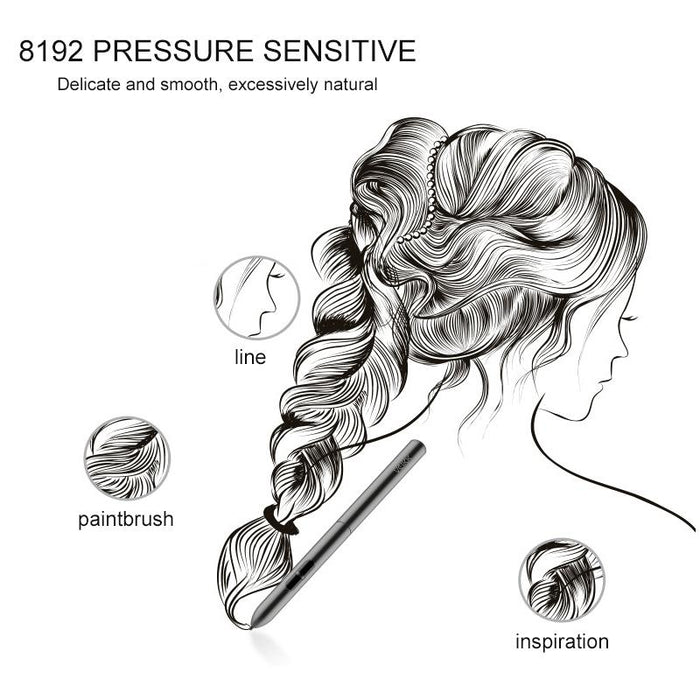 10X6 Inch Smart Touch Graphic Tablet With Type-C Interface