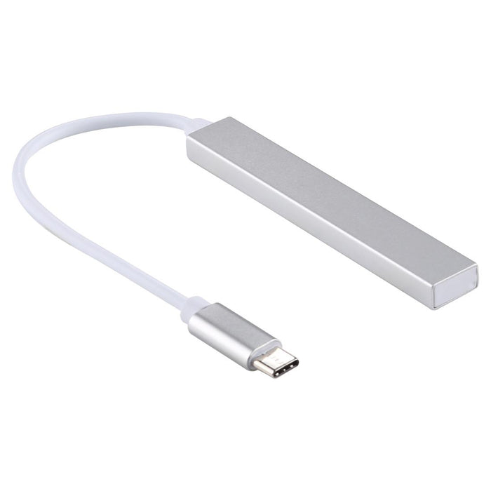 3-Port Usb-C Hub Adapter Silver