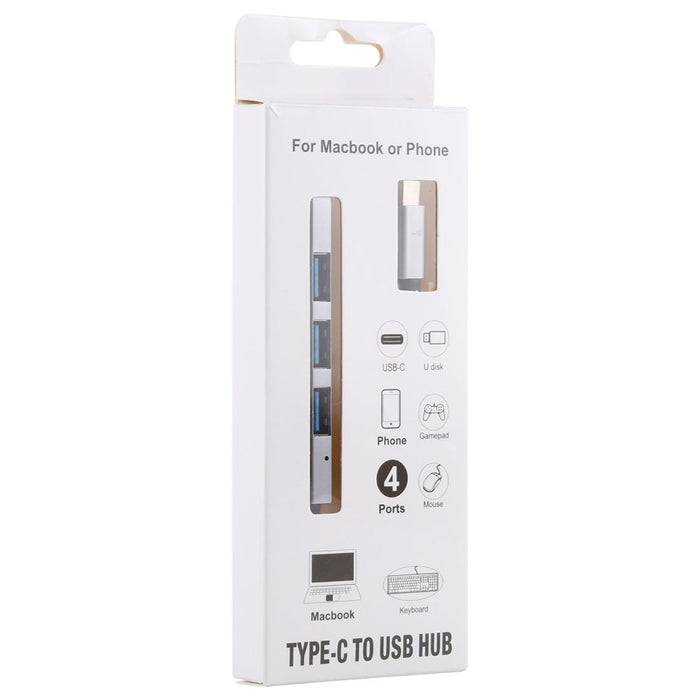 4-Port Usb-C Hub Adapter With Usb 3.0