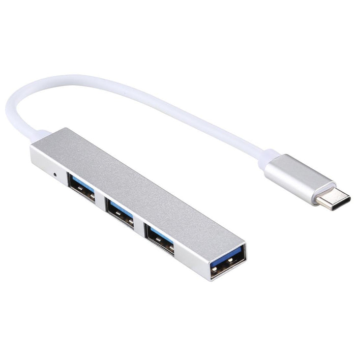 4-Port Usb-C Hub Adapter With Usb 3.0